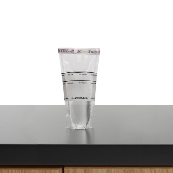 B01402WA WHIRL-PAK® STERİL NUMUNE POŞETİ 3.4-0Z ÜZERİ YAZILABİLİR DİK DURABİLEN POŞET 100 ml