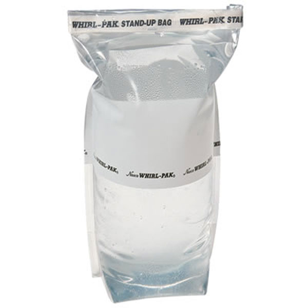 B01450WA WHIRL-PAK® STERİL NUMUNE POŞETİ 42-0Z ÜZERİ YAZILABİLİR DİK DURABİLEN POŞET 1.242 ML