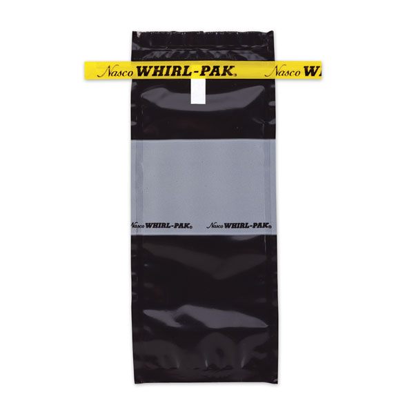 B01472WA WHIRL-PAK® STERİL NUMUNE POŞETİ 4-0Z ÜZERİ YAZILABİLİR SİYAH POŞET 118 ML